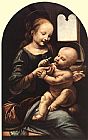 Leonardo da Vinci Madonna with Flower painting